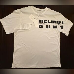 Helmut Lang White Short Sleeve Tee